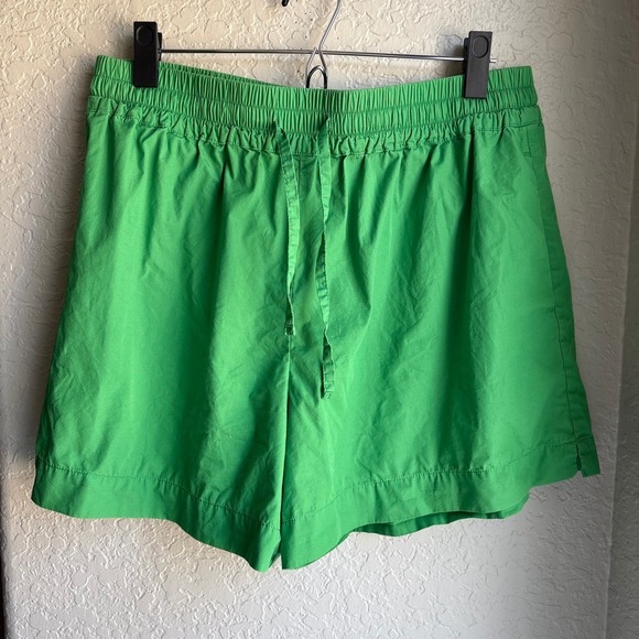 Boden Pants - Boden Women 10 Shorts Green Cotton Drawstring Pull On Pockets Lightweight Boho